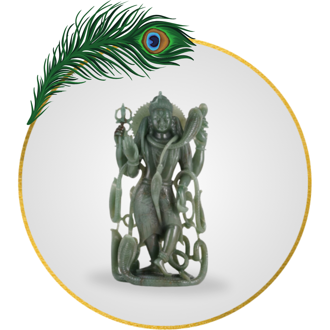 Australian Jade Shiva Linga 17 Inch