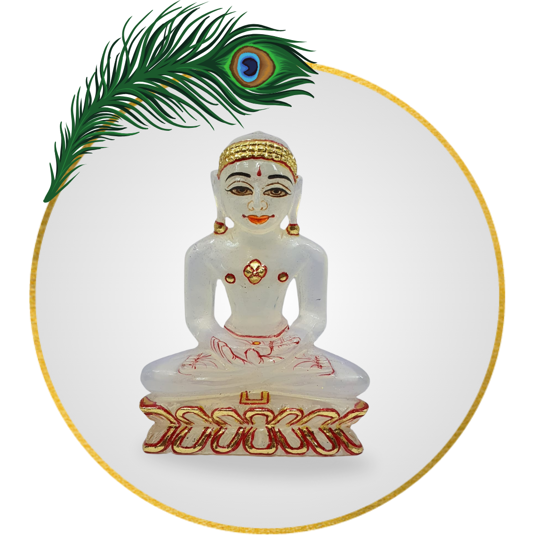 Opal Man Made Tirthankara Parshwanath 1 Inch Hand